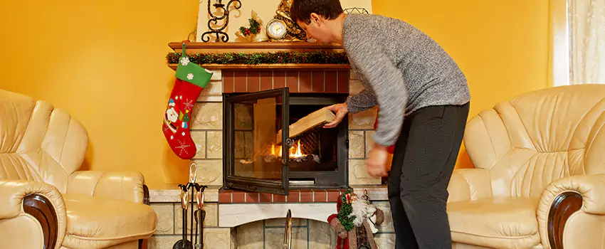 Rusted Metal Fireplace Restoration in St. Peters, Missouri