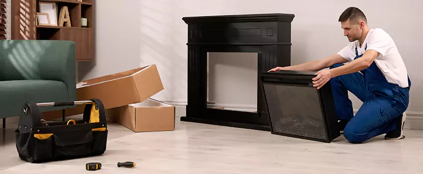 Old Rusted Metal Fireplace Repair And Replacement in St. Peters, MO